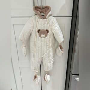 Mayoral Ivory Padded Baby Snowsuit 🐻